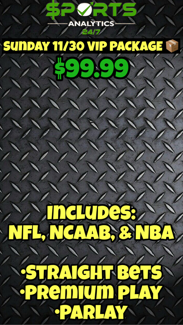Sunday 11/30 VIP Package